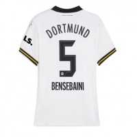 Camiseta Borussia Dortmund Ramy Bensebaini #5 Tercera Equipación Replica 2024-25 para mujer mangas cortas